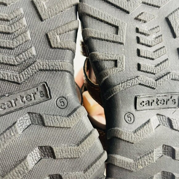 Carter’s Sandals‎ Fisherman Vasco Toddler Size 5M Brown Summer Shoes - Picture 6 of 8